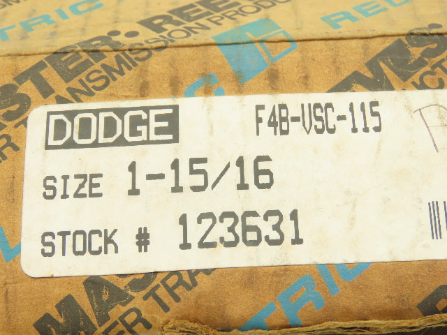Dodge F4B-VSC-115 Flange Bearing 1-15/16" Bore 4 Bolt Mount