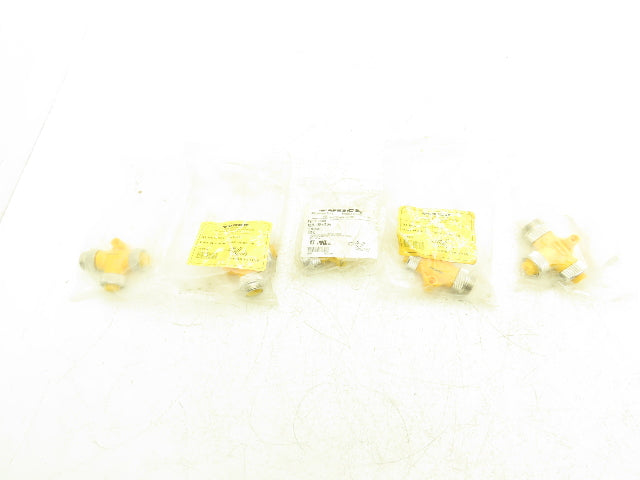 Turck RSM-2RKM-20 T-Splitter 2 Wire Actuator and Sensor Tee 7/8"-16 UN Lot of 5