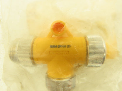 Turck RSM-2RKM-20 T-Splitter 2 Wire Actuator and Sensor Tee 7/8"-16 UN Lot of 5