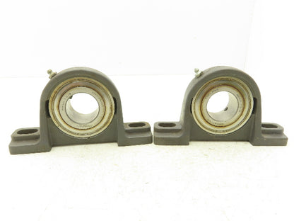 Browning PB250X1-5/8 Pillow Block Bearing 1-5/8" Bore 2 Bolt Base Lot Of 2