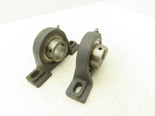 Browning PB250X1-5/8 Pillow Block Bearing 1-5/8" Bore 2 Bolt Base Lot Of 2