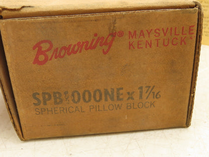 Browning SPB1000NEX1-7/16 Pillow Block Spherical Roller Bearings 1-7/16" Bore