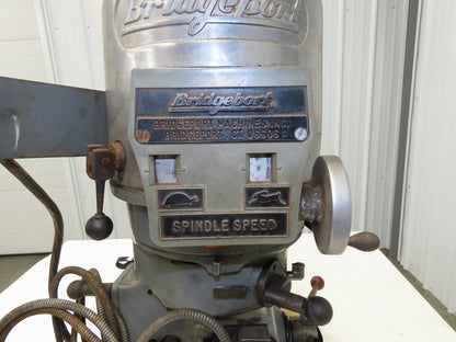 Bridgeport Knee Mill Milling Machine Head & Spindle Only No Base 2Hp 460V 3Ph
