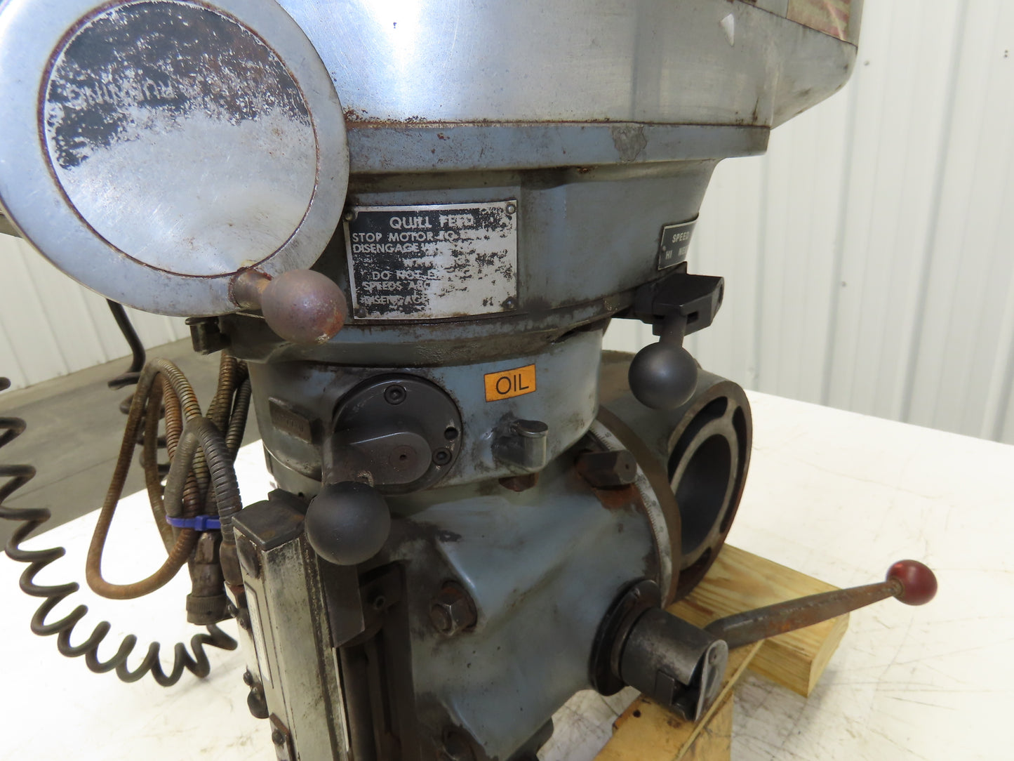 Bridgeport Knee Mill Milling Machine Head & Spindle Only No Base 2Hp 460V 3Ph