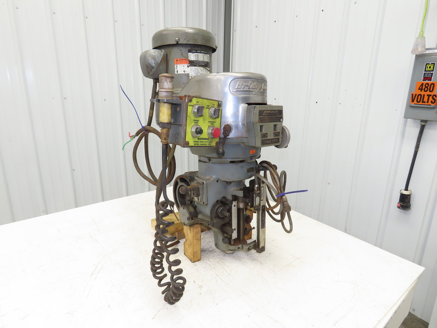 Bridgeport Knee Mill Milling Machine Head & Spindle Only No Base 2Hp 460V 3Ph