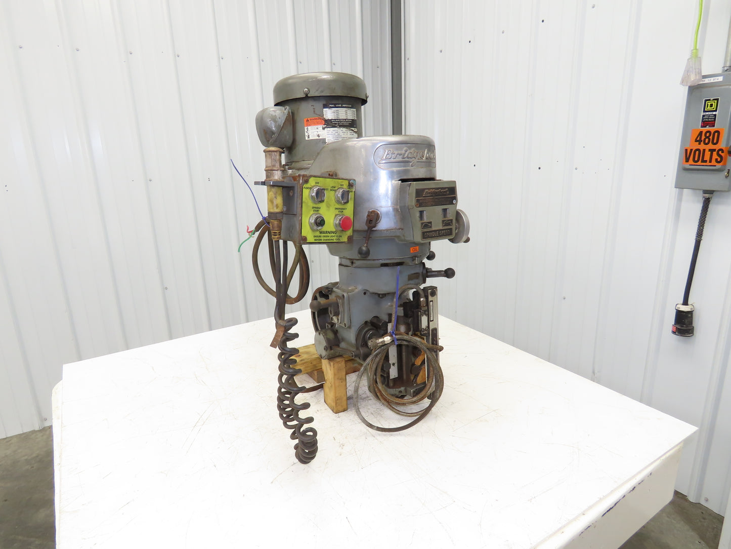 Bridgeport Knee Mill Milling Machine Head & Spindle Only No Base 2Hp 460V 3Ph