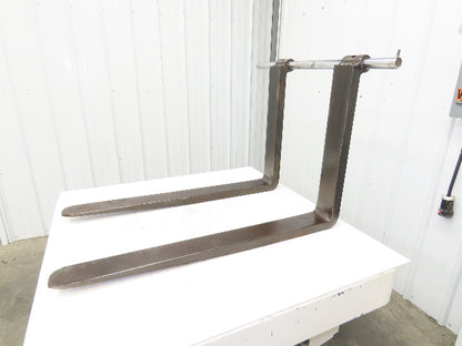 1-3/4" X 4" X 42" Pin-Type Shaft-Mounted Forklift Forks 5500lbs Class 3