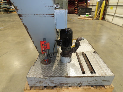 BMF Chip Conveyor w/Coolant Recovery Tank & Pump 48"H 12' 8"L 480V 3PH