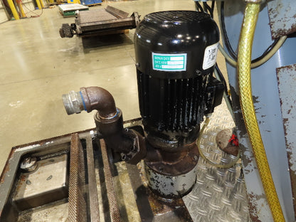 BMF Chip Conveyor w/Coolant Recovery Tank & Pump 48"H 12' 8"L 480V 3PH