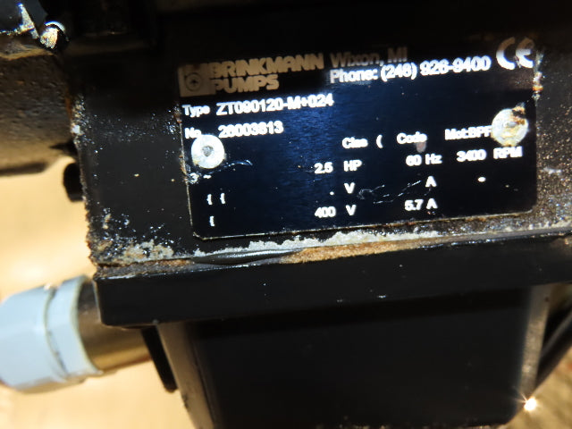 BMF Chip Conveyor w/Coolant Recovery Tank & Pump 48"H 12' 8"L 480V 3PH