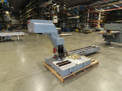 BMF Chip Conveyor w/Coolant Recovery Tank & Pump 48"H 12' 8"L 480V 3PH