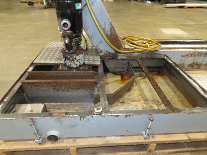 BMF Chip Conveyor w/Coolant Recovery Tank & Pump 48"H 12' 8"L 480V 3PH