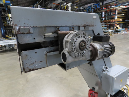 BMF Chip Conveyor w/Coolant Recovery Tank & Pump 48"H 12' 8"L 480V 3PH