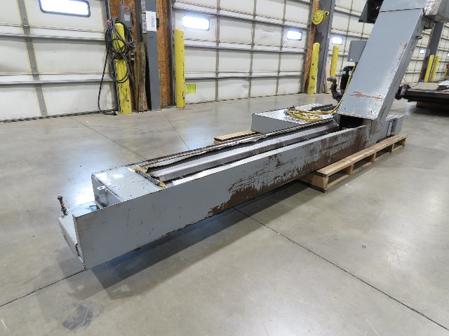 BMF Chip Conveyor w/Coolant Recovery Tank & Pump 48"H 12' 8"L 480V 3PH