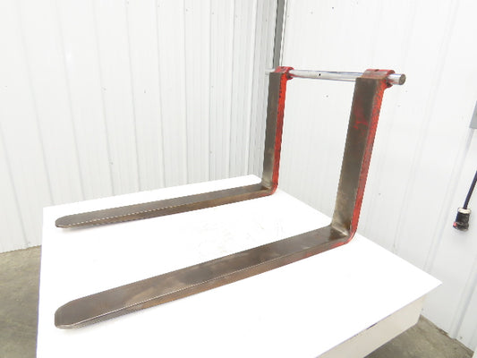 1-3/4" X 4" X 42" Pin-Type Shaft-Mounted Forklift Forks 4500lbs Class 3