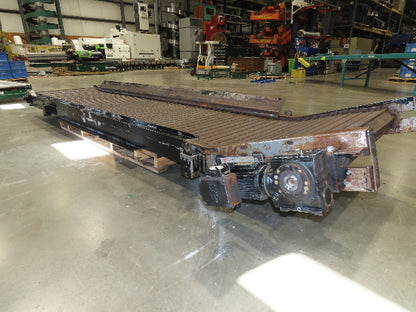 Turbo Systems 40"x 14' CNC Scrap Chip Conveyor Low Profile 230/460V 3PH 10FPM