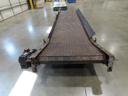 Turbo Systems 40"x 14' CNC Scrap Chip Conveyor Low Profile 230/460V 3PH 10FPM