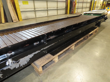 Turbo Systems 40"x 14' CNC Scrap Chip Conveyor Low Profile 230/460V 3PH 10FPM