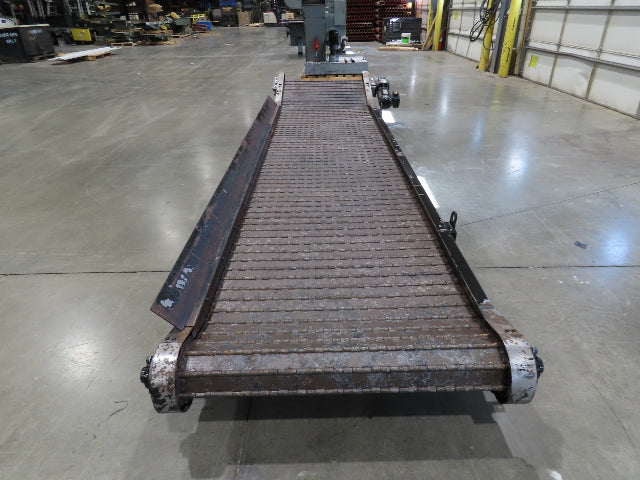 Turbo Systems 40"x 14' CNC Scrap Chip Conveyor Low Profile 230/460V 3PH 10FPM