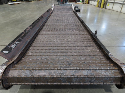 Turbo Systems 40"x 14' CNC Scrap Chip Conveyor Low Profile 230/460V 3PH 10FPM