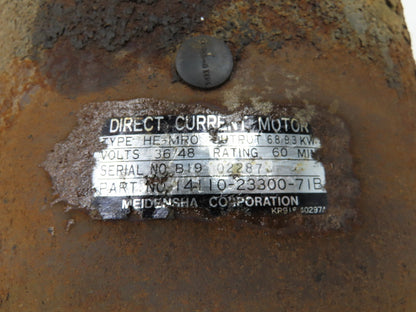 Toyota 14110-23300-71B Electric Forklift Motor 36/48V 6.8/9.3kW Off Of 5FBC25