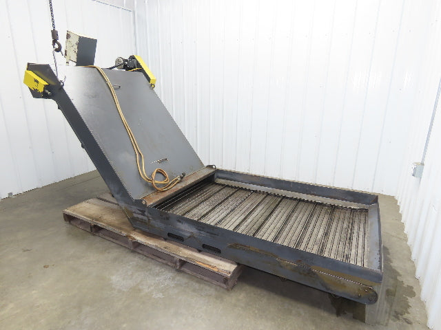 Hennig 44"x 9' 6"L CNC Chip Conveyor 40"Belt 40" Discharge 230/460V 3PH 8FPM