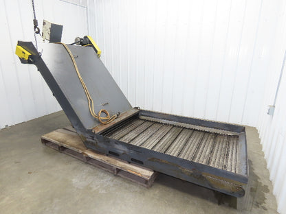 Hennig 44"x 9' 6"L CNC Chip Conveyor 40"Belt 40" Discharge 230/460V 3PH 8FPM