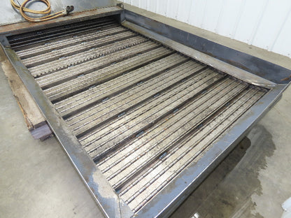 Hennig 44"x 9' 6"L CNC Chip Conveyor 40"Belt 40" Discharge 230/460V 3PH 8FPM