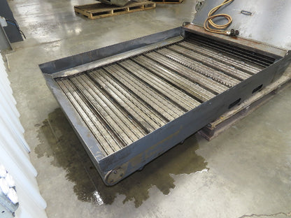 Hennig 44"x 9' 6"L CNC Chip Conveyor 40"Belt 40" Discharge 230/460V 3PH 8FPM
