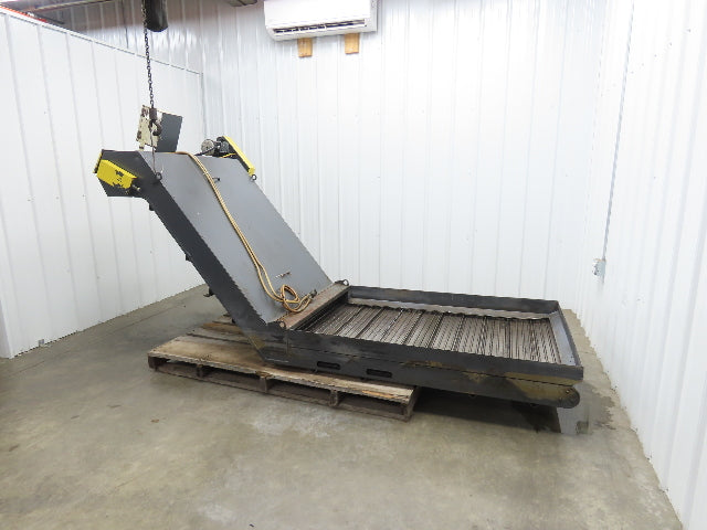 Hennig 44"x 9' 6"L CNC Chip Conveyor 40"Belt 40" Discharge 230/460V 3PH 8FPM