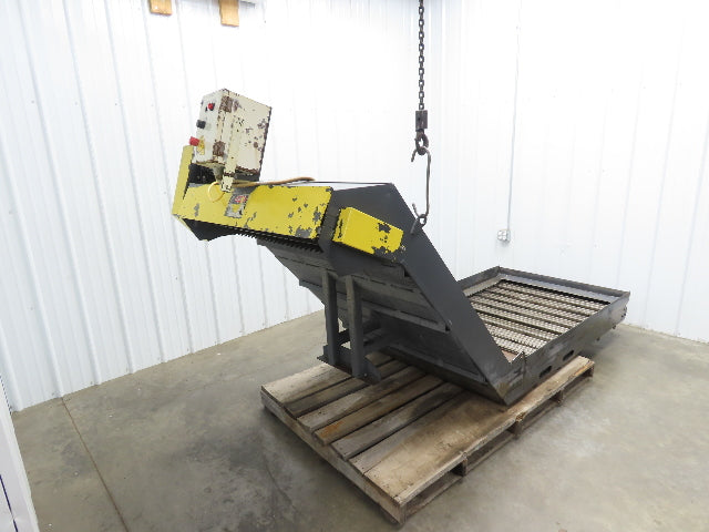 Hennig 44"x 9' 6"L CNC Chip Conveyor 40"Belt 40" Discharge 230/460V 3PH 8FPM