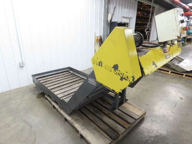 Hennig 44"x 9' 6"L CNC Chip Conveyor 40"Belt 40" Discharge 230/460V 3PH 8FPM