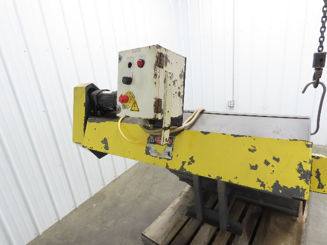 Hennig 44"x 9' 6"L CNC Chip Conveyor 40"Belt 40" Discharge 230/460V 3PH 8FPM