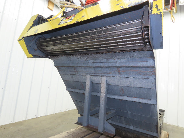 Hennig 44"x 9' 6"L CNC Chip Conveyor 40"Belt 40" Discharge 230/460V 3PH 8FPM