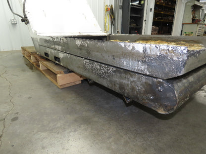 Hennig 44"x 9' 6"L CNC Chip Conveyor 40"Belt 38" Discharge 230/460V 3PH 8FPM