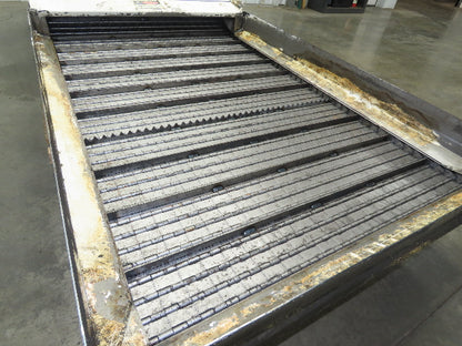 Hennig 44"x 9' 6"L CNC Chip Conveyor 40"Belt 38" Discharge 230/460V 3PH 8FPM
