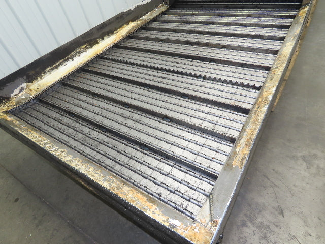 Hennig 44"x 9' 6"L CNC Chip Conveyor 40"Belt 38" Discharge 230/460V 3PH 8FPM