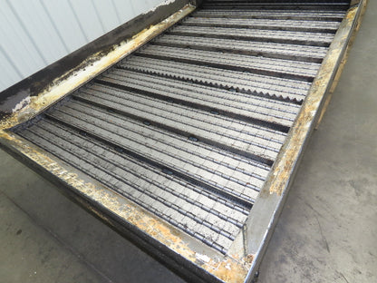 Hennig 44"x 9' 6"L CNC Chip Conveyor 40"Belt 38" Discharge 230/460V 3PH 8FPM