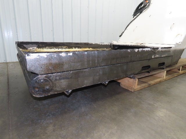 Hennig 44"x 9' 6"L CNC Chip Conveyor 40"Belt 38" Discharge 230/460V 3PH 8FPM