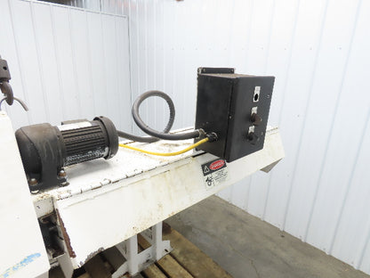 Hennig 44"x 9' 6"L CNC Chip Conveyor 40"Belt 38" Discharge 230/460V 3PH 8FPM