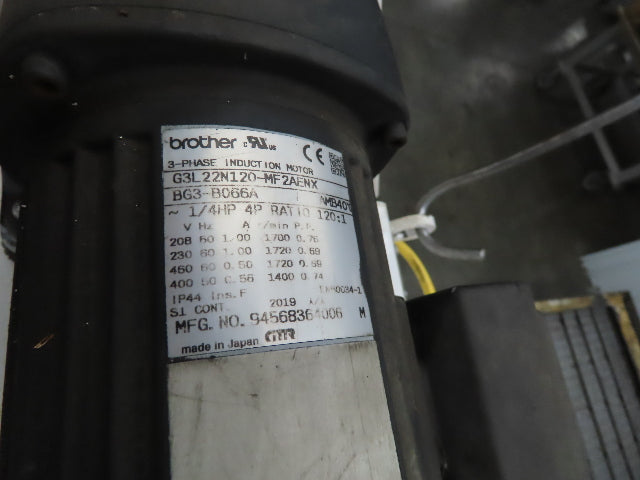 Hennig 44"x 9' 6"L CNC Chip Conveyor 40"Belt 38" Discharge 230/460V 3PH 8FPM