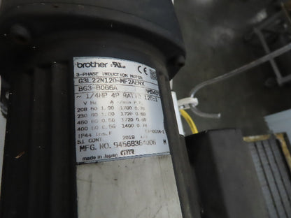 Hennig 44"x 9' 6"L CNC Chip Conveyor 40"Belt 38" Discharge 230/460V 3PH 8FPM