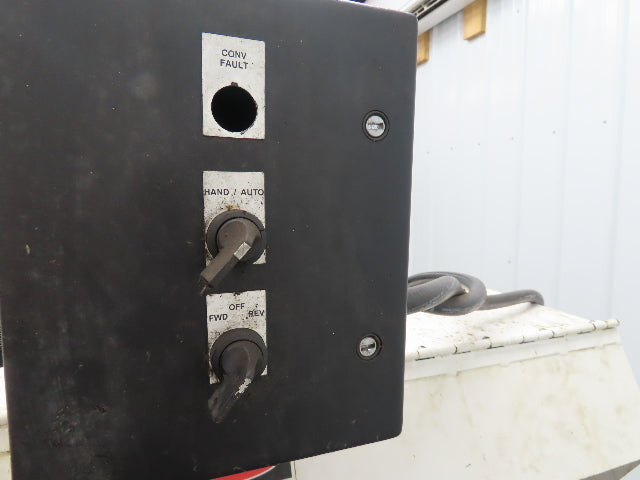 Hennig 44"x 9' 6"L CNC Chip Conveyor 40"Belt 38" Discharge 230/460V 3PH 8FPM