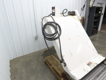 Hennig 44"x 9' 6"L CNC Chip Conveyor 40"Belt 38" Discharge 230/460V 3PH 8FPM