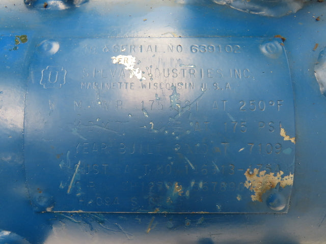 Screw Air Compressor Air/Oil Tank w/Filter 5 Gallon 175 PSI Flanged Ports