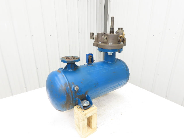 Screw Air Compressor Air/Oil Tank w/Filter 5 Gallon 175 PSI Flanged Ports