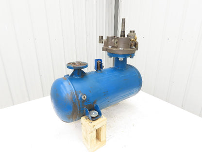 Screw Air Compressor Air/Oil Tank w/Filter 5 Gallon 175 PSI Flanged Ports