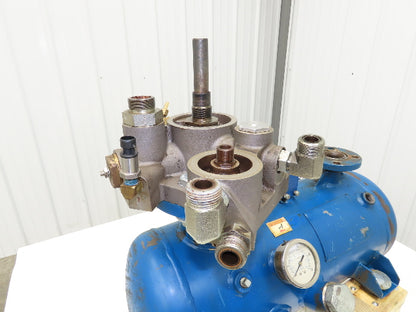 Screw Air Compressor Air/Oil Tank w/Filter 5 Gallon 175 PSI Flanged Ports