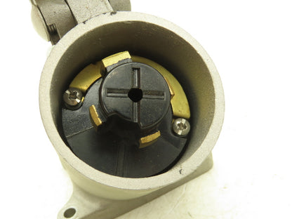 Hubbell HBL21447 Hubbellock Watertight Flanged Inlet Male Plug 30A 600V 3P 4W