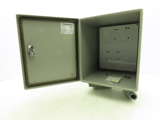 Wiegmann BN4121010CHQT Electrical Enclosure Junction Box 12x10x10" Type 12 Gray